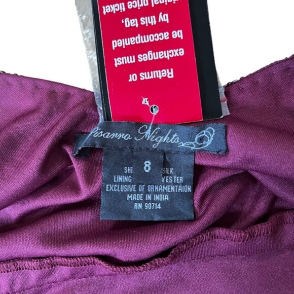 New Pisarro Nights Sleeveless Dress Size 8 - Picture 7 of 11